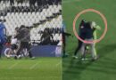 VIDEO/ Çmenduri në Itali! Babai i sulmuesit të kombëtares shqiptare pushton fushën dhe godet portierin kundërshtar